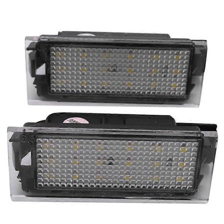 2 stk. bil LED nummerpladelys til Renault Megane 2 Clio Laguna 2 Megane 3 Twingo Master Ve