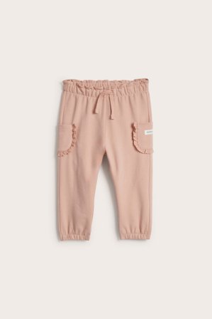 Newbie | Bukse med lommer og blonder | Rosa