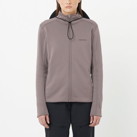 Salomon - Couche intermédiaire entièrement zippée pour femme Outline Warm - Iron