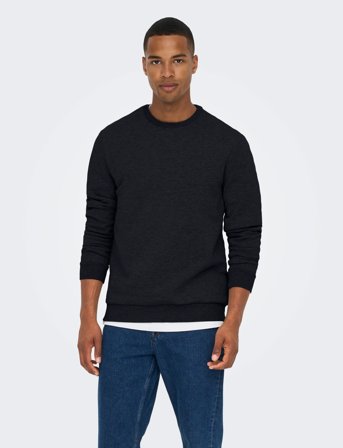 ONLY & SONS Onsceres Crew Neck Noos - Black - XS