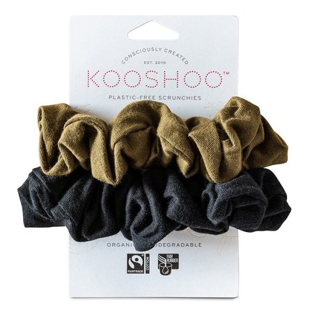 Kooshoo Scrunchie Sort/Oliven, Hår, Hårpynt, Scrunchies