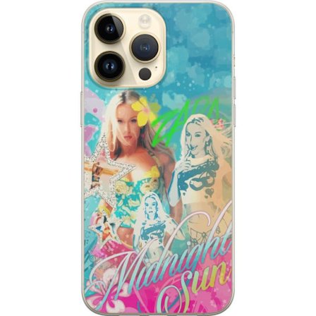 Yhteensopiva Puhelinkuori Apple iPhone 14 Pro Max Seikkailumaailma Steve, Creeper ja eläimillä värikkäässä palikkagrafiikassa