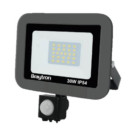 LED-projektor 30W IP54 6500K med sensor