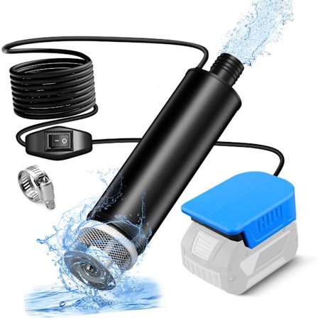 Bärbar Vattenöverföringspump Ersättning Djupbrunn Dränkbara Vattenpump för Effektiv Dränering Hållbar