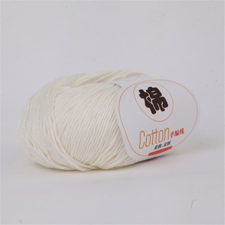 Bomullsgarn Mjölk Bomull 01 01