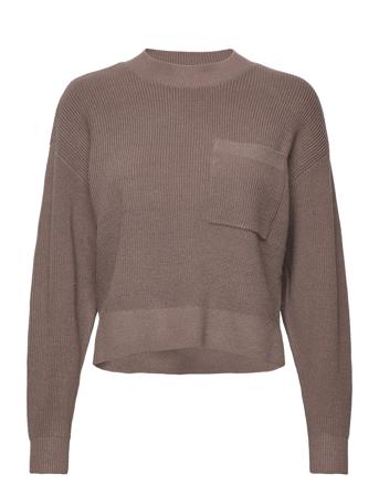 Mschidarose Jilli O Neck Pullover Pullover Striktrøje Beige MOSS COPENHAGEN