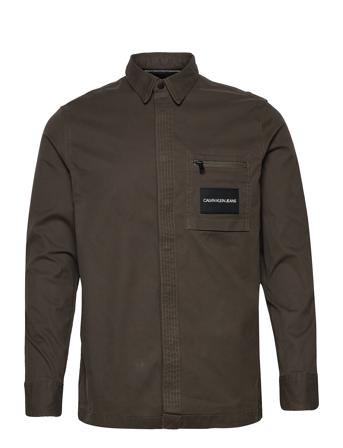 Utility Twill Regular Shirt Brown Calvin Klein Jeans