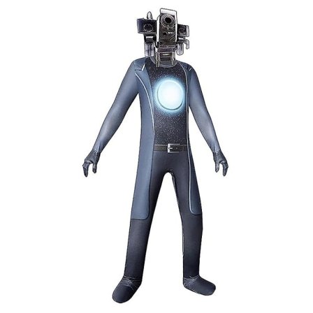 4-9 år Barn Skibidi Toalettdräkt för pojkar TV Man Kameraman Högtalare Halloween Bodysuit Cosplay Klänning B 4-5 år