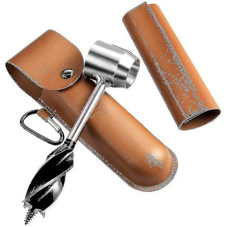 Håndbor for trebearbeiding, manuell overlevelsesbor, manuell auger bushcraft verktøy, camping manuell auger for camping