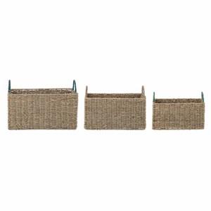 Bloomingville 3-Pack Green Fenter Baskets One Size - Storage - One size - Green - Mädchen
