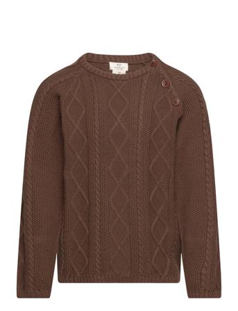 Knitted Jumper Pullover Brun Copenhagen Colors*Betinget Tilbud