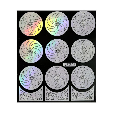 Negledekoration - Skabelon til maling - NF317 Holo