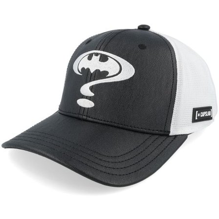 Capslab - Svart trucker Keps - Dc Comics Batman White/Black Trucker @ Hatstore
