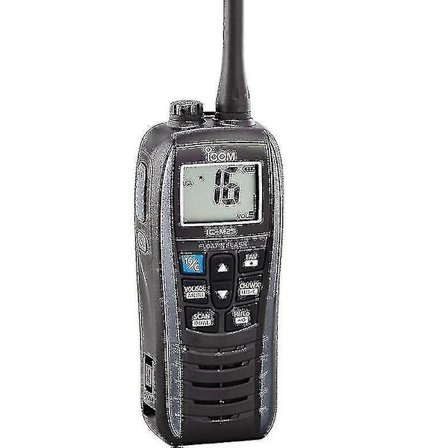 IC-M25 Marine VHF Radio - Metallgrå, Lettvekt, Flytende og Håndholdt-WELLNGS