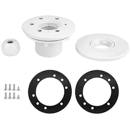 Hovedavløp for basseng, svømmebassengtilbehør, lett å rengjøre, 360 graders roterbar dyse, tilbakeslagsventil for boblebad og spa-basseng