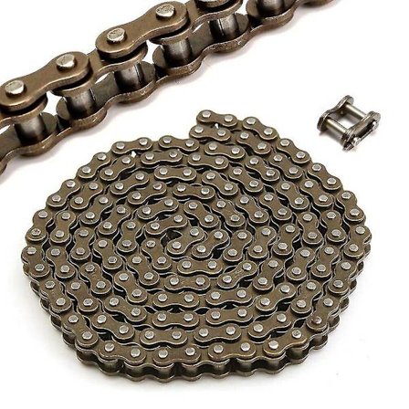 1 pakkaus Mini Moto -ketju 25H Ratasketju 136 lenkkiä 47cc 49cc Mini Moto Taskumoottoripyörälle