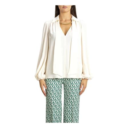 Elisabetta Franchi Shirt_40 Hvid, Dame Bluser