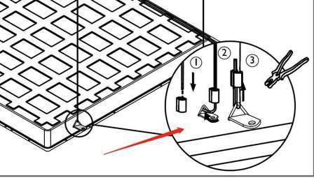 SYNERGY light backlite panel 620*620 Seilabhängung für V4 PRO