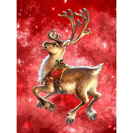 DIY Diamantmaleri Jul Elg Dyr Komplette Sett, 5D Brodering