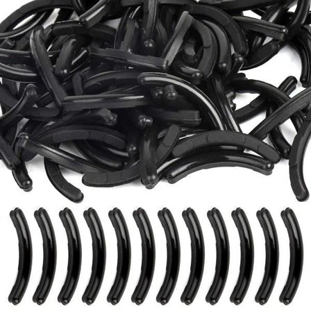 100 st Ögonfransböjare Refill Pads, Svart Ögonfransböjare