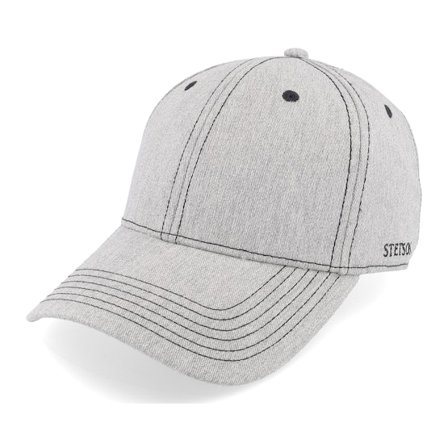 Stetson - Grijs adjustable Cap - Baseball Cap Cotton Melange Grey Adjustable @ Hatstore