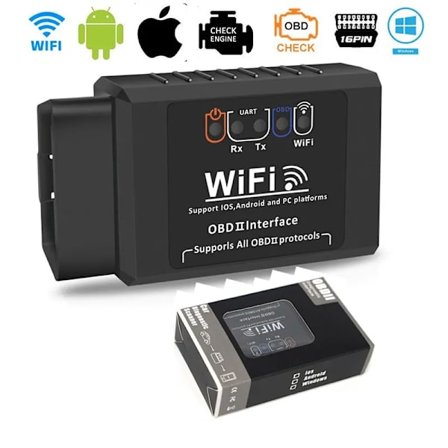 OBD2 WIFI ELM327 V 1.5 -skanneri iPhone IOS / Android -koodien lukuun ja diagnostiikkaan