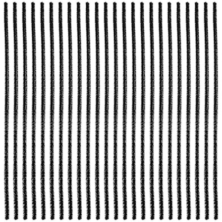 300 kappaletta käsintehtyjä DIY-tarvikkeita kierretty tikku materiaali chenille varsi kierretty pörröinen DIY-tikku (30X0,6 cm, musta)