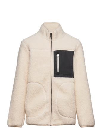 Jorpark Teddy Jacket Jnr Outerwear Fleece Outerwear Fleece Jackets Beige Jack & J S