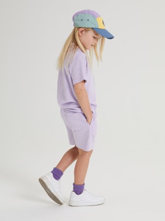 Polarn O. Pyret - Solid color terry shorts - 86 - Childrenswear - purple
