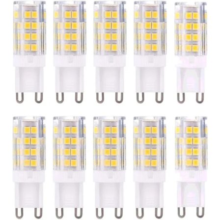 G9 LED-pærer, varm hvid 3000K 5W G9 LED, 10-pak