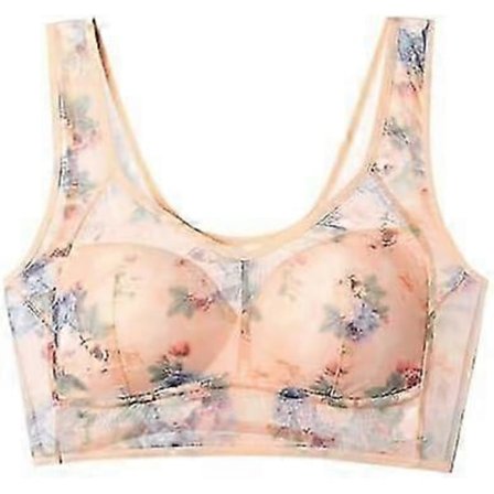 L-4XL Is Silke Blonde Kølende Komfort BH, Is Silke Kølende BH, Sømløs Sports BH, Trådløs Push Up BH til Ældre Kvinder