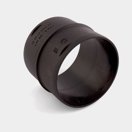 Skarvrör till utblås Eberspächer, 60 mm, plast, svart
