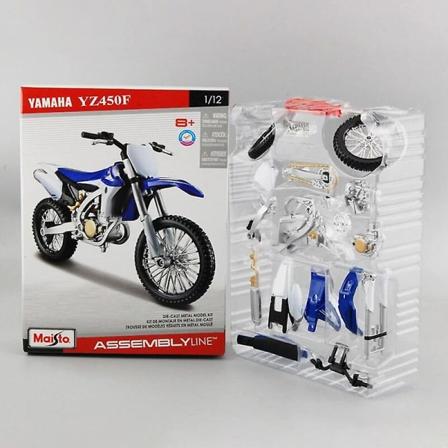 Maisto 1/12 Kawasaki H2r Ninja -kokoonpantu moottoripyörän pienoismalli, leluajoneuvo, kokoelma, iskunvaimennin, maastoautolelu[GL] Yamaha YZ450F