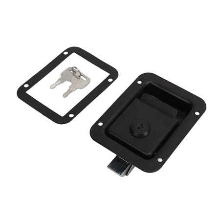 Hengsel for tilhenger med padlehåndtak - Stilig, robust og pålitelig - RV-håndtak, verktøykasse-hengsel med nøkler for bobiler, lastebiler og 