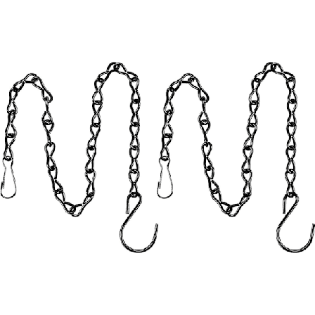 2 st hängande kedjor för fågelmatare, trädgårdsväxthängare för dekorativa prydnader, krukor, skyltar, lyktor, vindspel, utomhus/inomhus