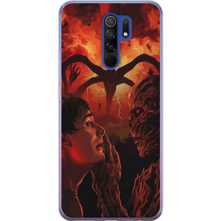 Yhteensopiva Puhelinkuori Xiaomi Redmi 9 Satumaista moskeijaa pastelliväreillä, roikkuvilla lyhdyillä, tähdillä ja puolikuulla pilvien joukossa