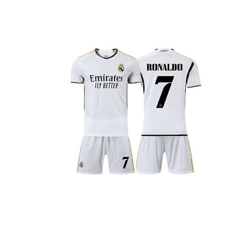 23-24 Ronaldo nr.7 Real Madrid C.f. Hjemme fotballdrakter T-skjorte -
