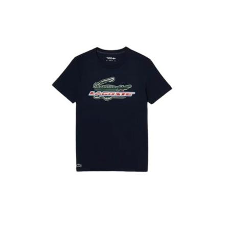 Lacoste, T-Shirts Blauw, Heren, Maat:S