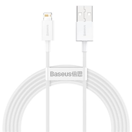 Baseus Superior USB - Lightning 2,4A 2 m kabel hvit (CALYS-C02)