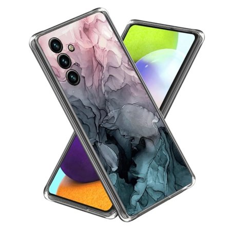 Marble Samsung Galaxy A34 5G Suojakotelo - Rose And Greyish Blue Clouds
