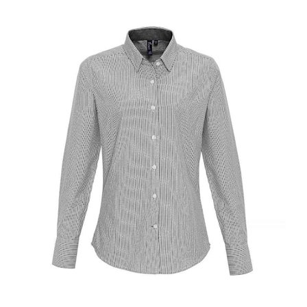 Premier Dam/Damrandig Oxford Långärmad formell skjorta