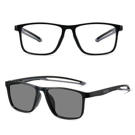 Anti-Blue Light lukulasit Neliönmuotoiset silmälasit MUSTA