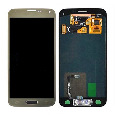 Samsung Galaxy S5 Mini (SM-G800F) Skärm med LCD Display Original - Guld