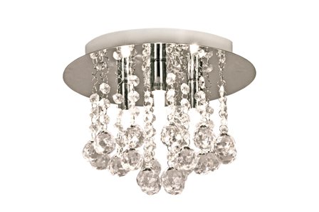 Aneta Lighting MADELENE plafond, krom, 3x33W G9, bygeloppheng