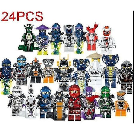 Qian Ninjago-minihahmoille Kai Jay Sensei Wu Master -yhteensopiva Lego-rakennuspalikkalelu 24 kpl