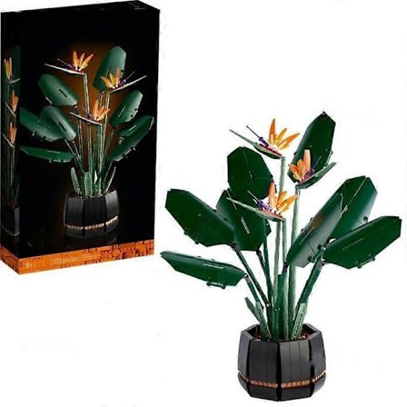 1 stk. Bird of Paradise Strelitzia Reginae Evigvarende Bukett Blomst Potteplante Små Partikler Montering Byggekloss Leke
