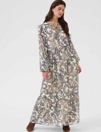 Cream Crbea Dress - Multi/patterned - 46