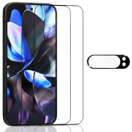 2-Pack Google Pixel 9 Pro Xl Skærmbeskyttelse & 1-Pack linsebeskyttelse - Hærdet Glas 9H - Super kvalitet 3D