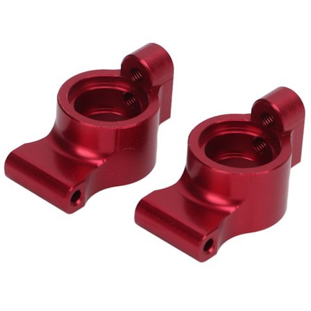 2 st aluminiumlegering bakaxelkoppar hög hållfasthet RC-tillbehör för LC Racing PTG‐2 1/10 RC-bilröd