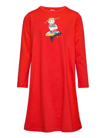 Pippi Hugs Nightgown Night & Underwear Pyjamas Nightdresses Rød Martinex*Betinget Tilbud